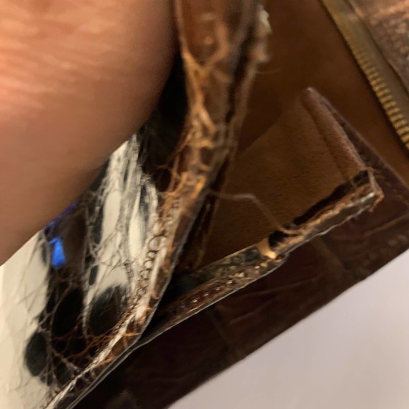 Industry Argentina Vintage Genuine Alligator Leather Clutch - Picture 12 of 12
